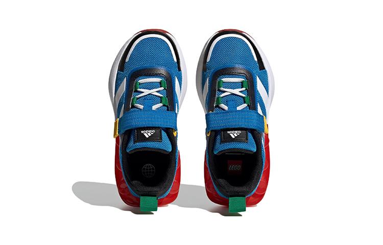 adidas Tech Runner LEGO X EL Little Kid 'White Shock Blue' HP5879