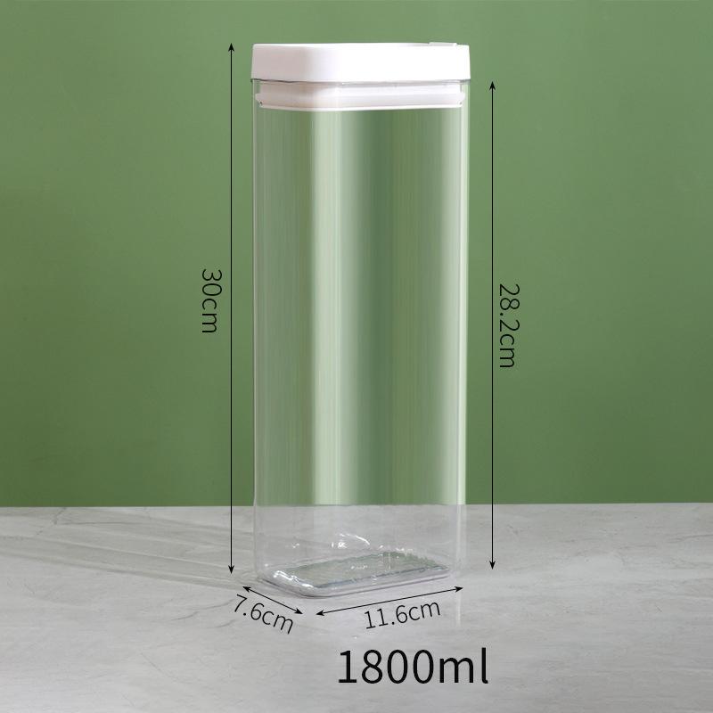 Airtight Jar Clear Plastic Household Kitchen Food Grade Nuts Oats and Spices Storage Jar Grain Storage Box