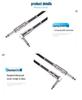 Available: 90-Degree Elbow Double-Shielded Noise-Reducing 6.35mm Guitar Audio Cable, 3m.