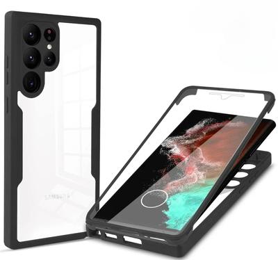 360 Full Body Screen Protection Phone Case For Samsung Galaxy S24 S23 S22 S21Ultra A54 A52 A32 5G Soft Clear Slim Silicone Cover