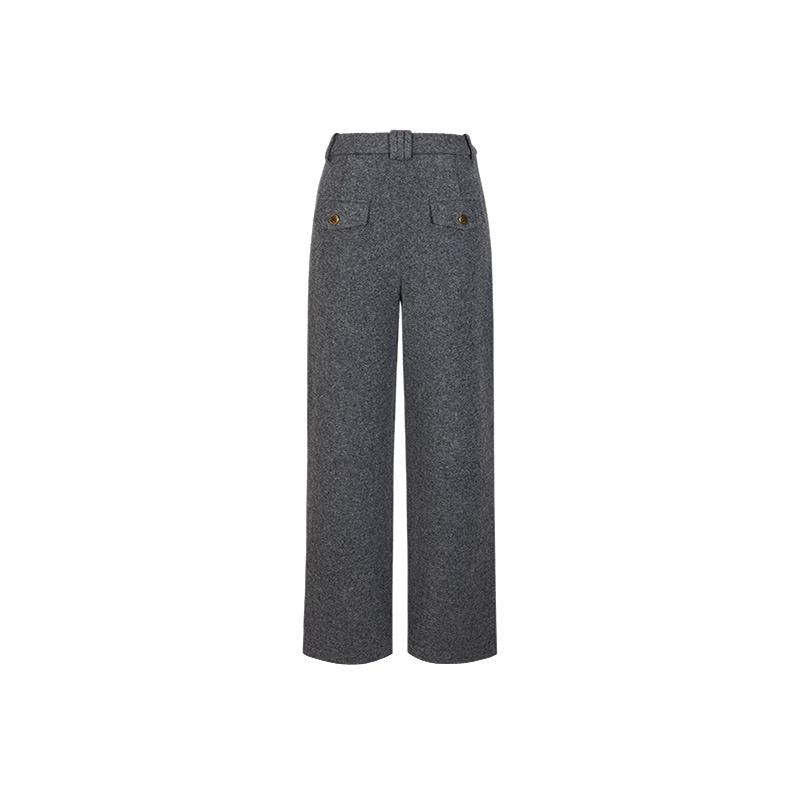 

Annakou Women s Relaxed Old Money Style Pleated Wide-Leg Long Pants M