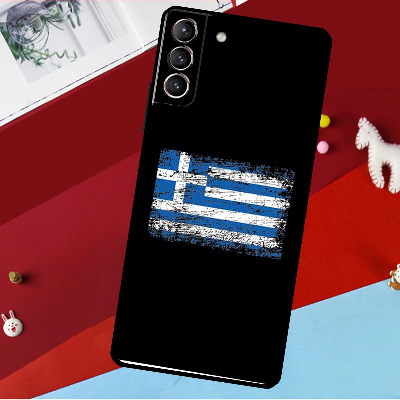 Greece Greek National Flag Funda For Samsung Galaxy S26 Ultra S24 S22 S23 S25 Plus S20 S21 FE S9 S10 S25 FE Phone Case