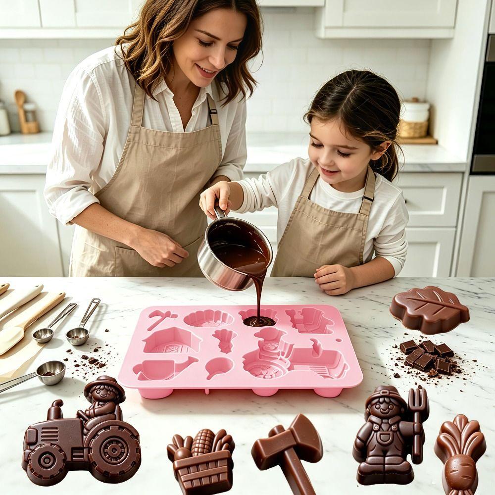 9 Options Mousse Cake Mold Farm Theme Baking Mould Chocolate Dessert Mold  Homemade Candy