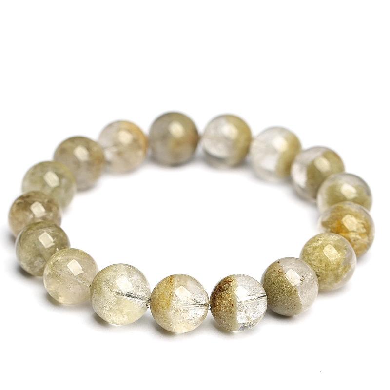 Hongchu Crystal Natural Matcha Green Phantom Gemstone Treasure Bowl Bracelet  Monet's Garden Half-Pot Ghost Bracelet