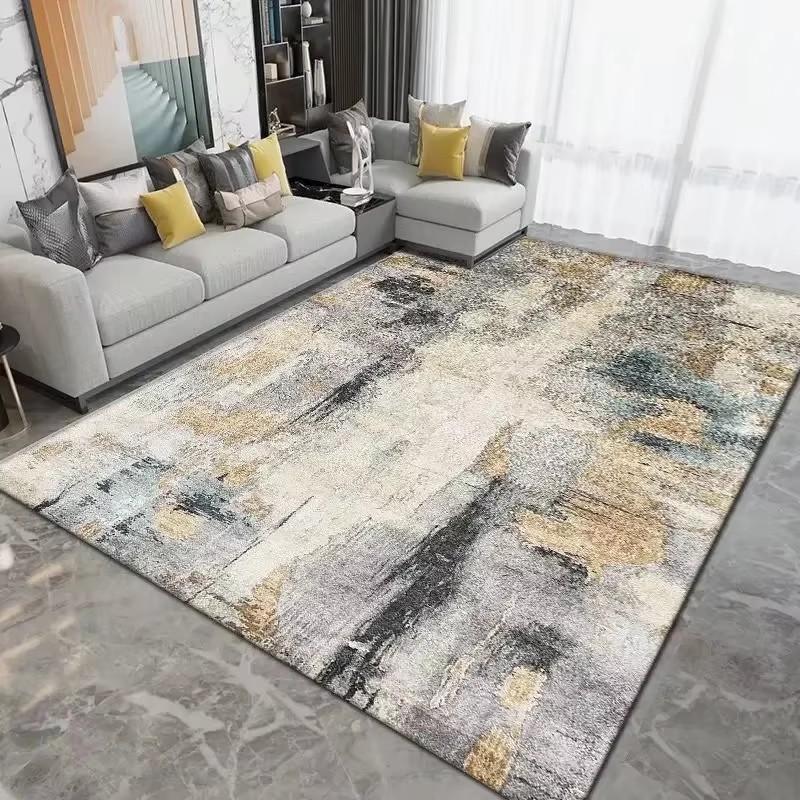 Nordic Carpet Living Room Ink Splash Abstract Area Rug Large Bedroom Decoration Home Rugs Washable Entryway Doormat Bath Mat