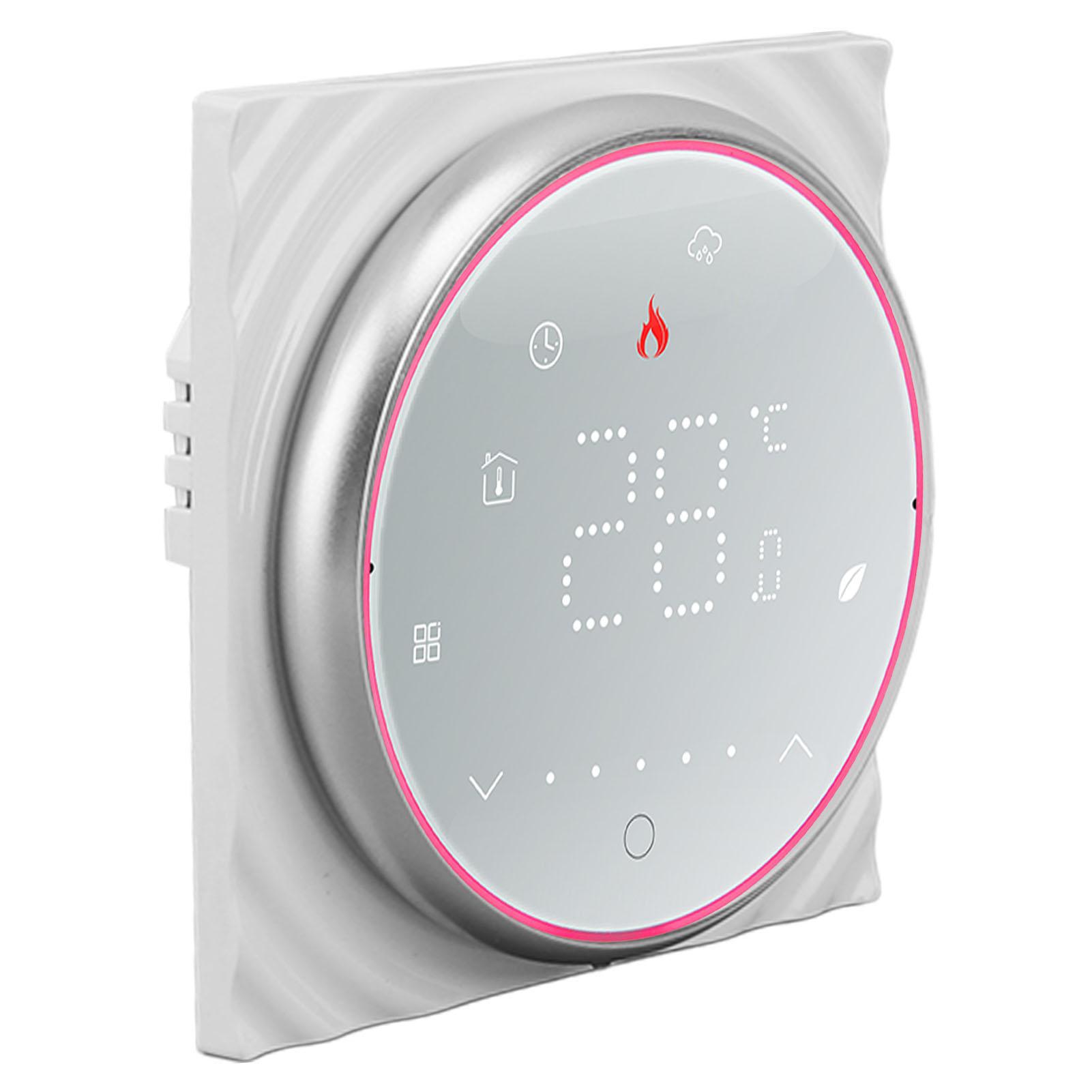 Wireless Thermostat LED Screen High Temperature Control Accuracy Programmable Smart Thermostat for Home Electric Heating AC 95 to 240V