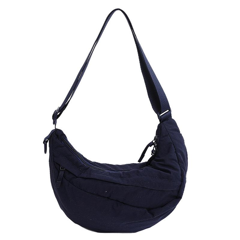 Large Capacity Women's Hobo Bag Solid Color Shoulder Bag Crossbody Bag