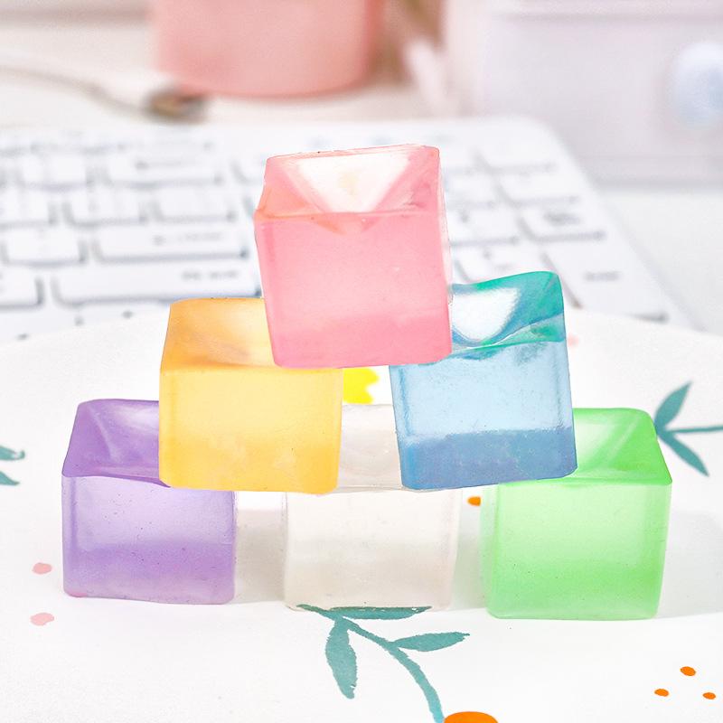 30Pcs Stress Balls Ice Cube Fidget Toys,Squeeze Cubes Ice Sensory For Autism Stress Ice Bulk Classroom Prizes Toy Gifts