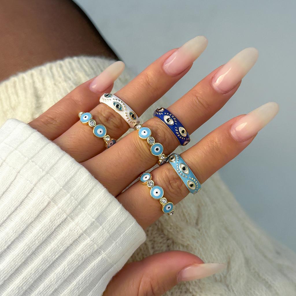 Jewelry Open Joint Ring Ethnic Style Eye Ring Plain Ring Design Sense Flower Imitation Pearl Ring