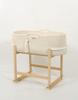 Cesta de Moisés Boho Hecha a Mano con Cuna - Crema