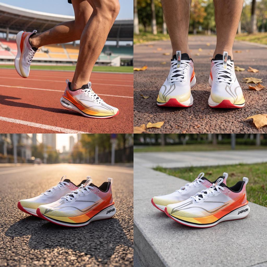 Li Ning League Of Legends X Red Rabbit 8 Pro Vollfußdämpfung Atmungsaktiv Niedrig geschnitten Marathon-Training Wettkampf Laufschuhe Unisex Sneaker ARPV003-34