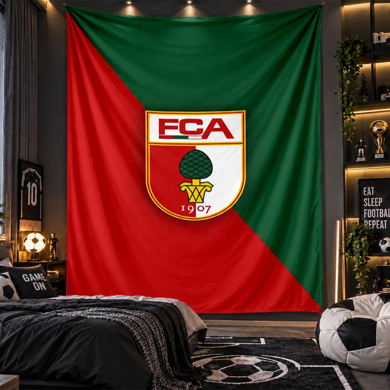 Wall Hanging Tapestry FC Augsburg FC Print Cloth for Living Room Bedroom Home Decor