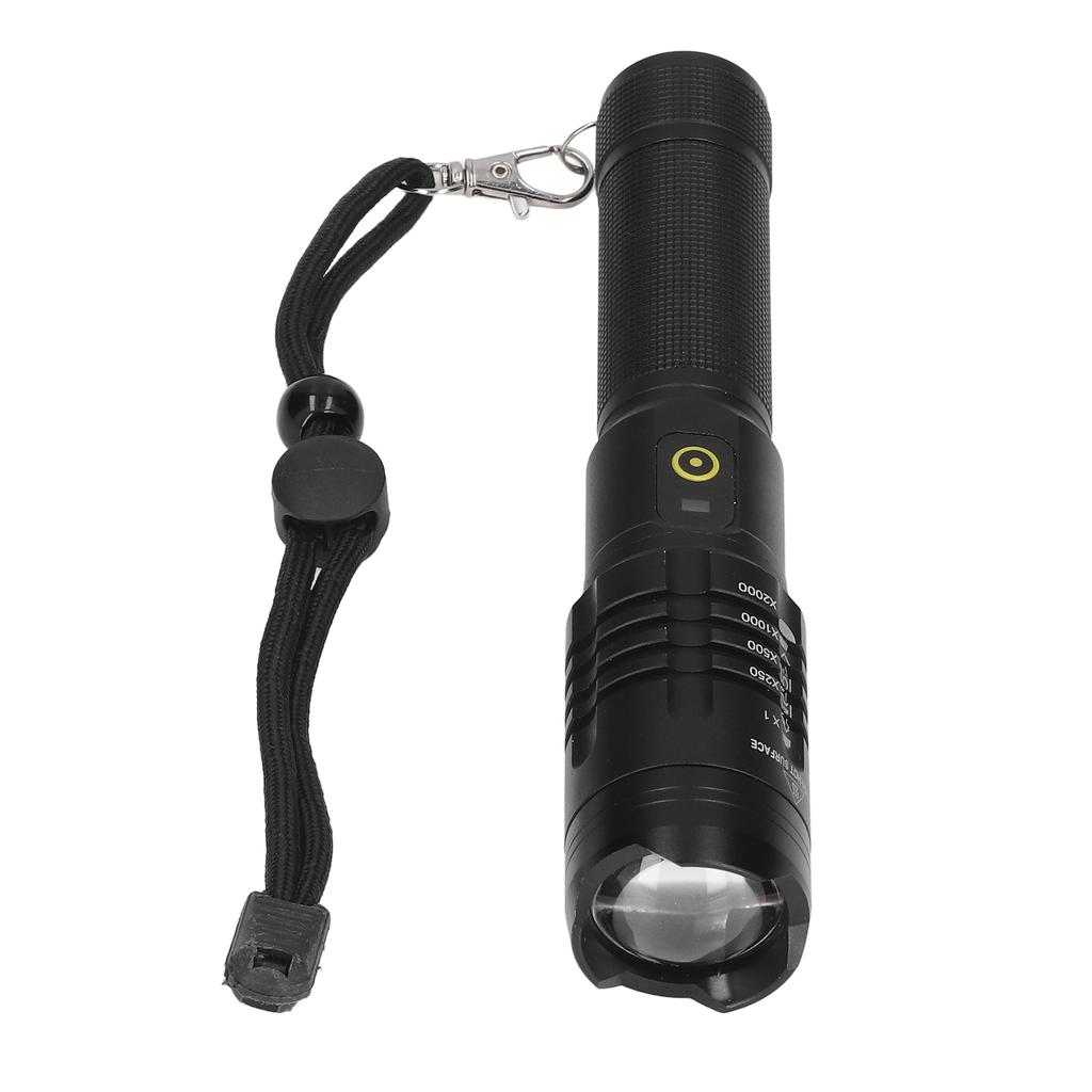 Flashlight 5000LM Aluminum Alloy P50 Strong Light Telescopic Zoom Waterproof Emergency Flashlight