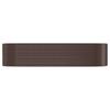 Raised Garden Bed Galvanized Steel 322 X 100 X 68 Cm Brown