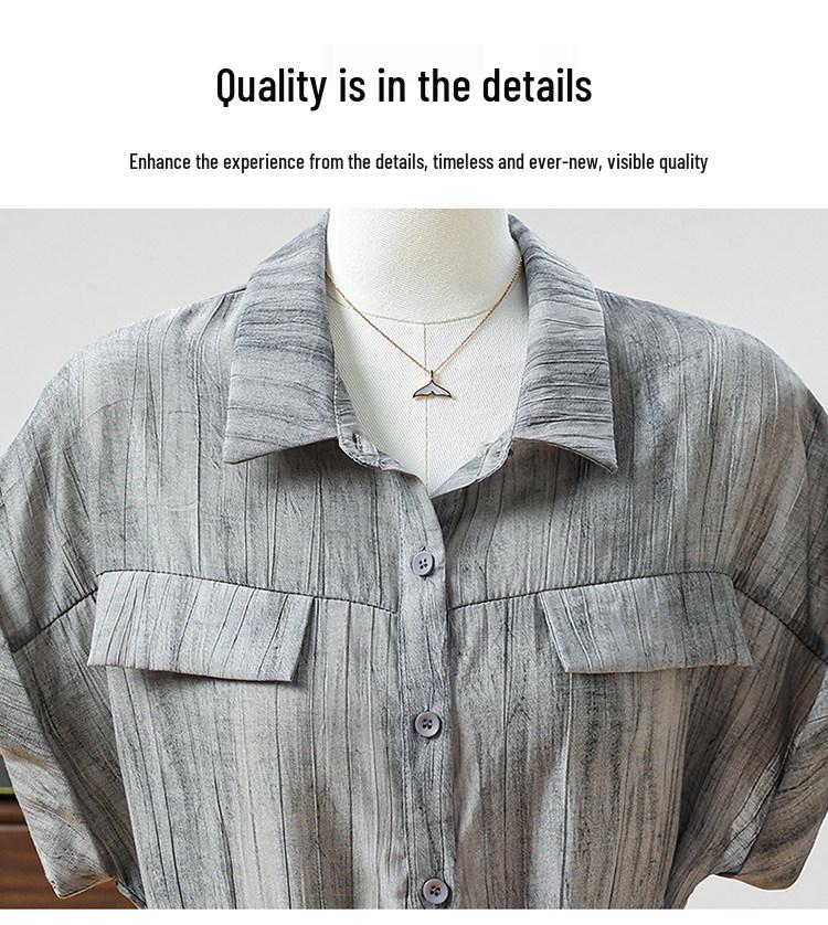 Casual Lapel Short Sleeve Two-Piece Set: 2026 Fashion Slimming Suit for Women