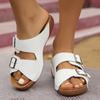 Women's New Platform Slippers Women's Shoes Large Size Casual Platform Strap Casual Slippers Summer Beach Shoes