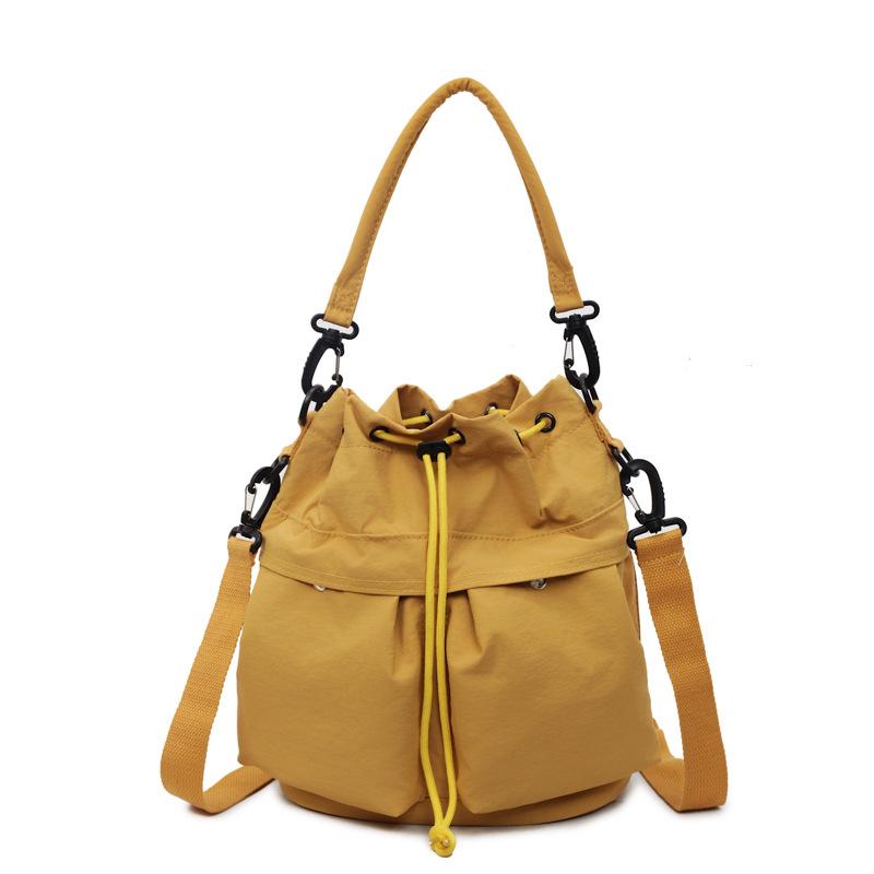 Multifunktionale Umhängetasche mit großer Kapazität Damen Rucksack mit Kordelzug Mehrfachtasche Umhängetasche