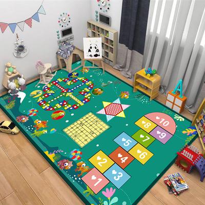 Child Climing Playing Mat Hopscotch Flannel Carpet for Bedroom Living Room Bedside Floor Mat Home Decor Anti-slip Floor Rug