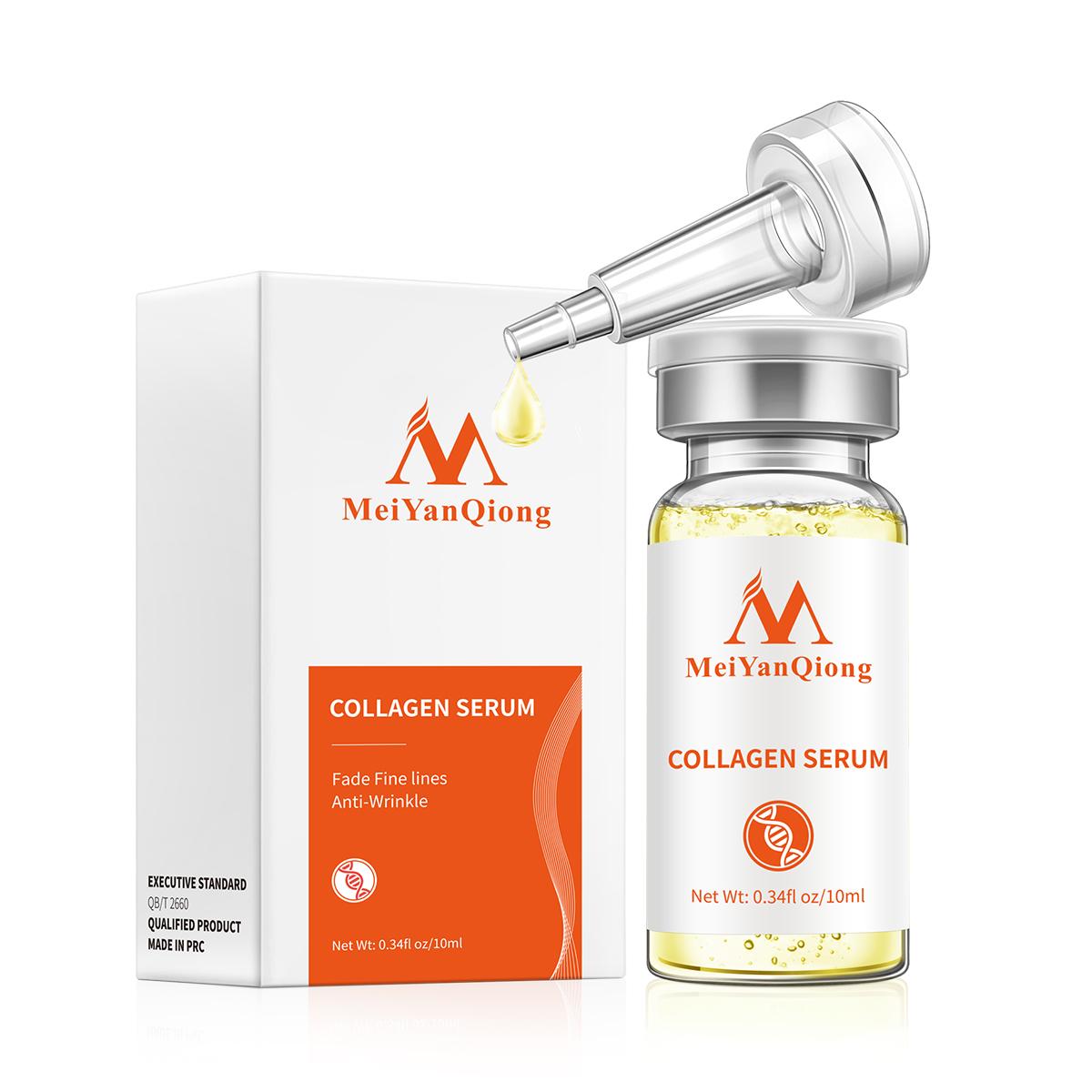 

MeiYan Qiong Коллагеновая жидкость против морщин, увлажняющий уход за лицом, подтягивает кожу, делает кожу гладкой, эластичной 1pcs