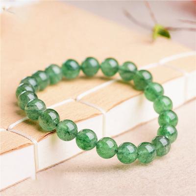 Natural Green Strawberry Crystal Beads Beautiful Multicolor Beads Handmade Diy Bracelet Necklace Jewelry Handmade Beads Accessories