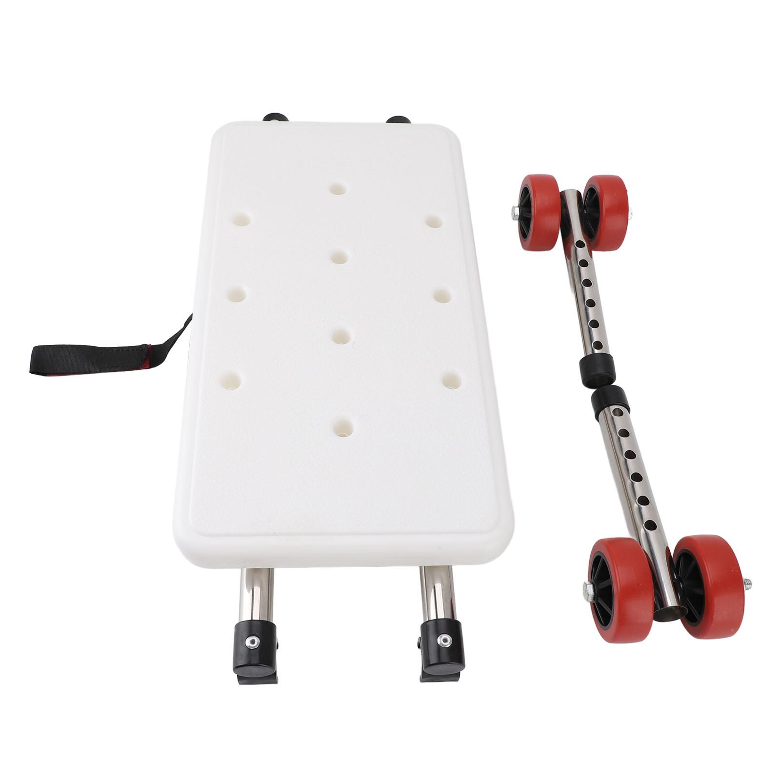 

Сиденье для ванны-ходунков с колесами, дренажное отверстие, регулируемая высота, сиденье для ванны-ходунков