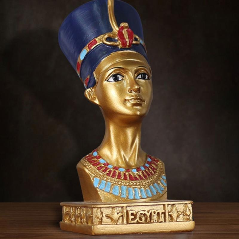 1/2Pcs Ancient Egypt Themed Resin Decorative Figurine Ethnic Fashion Collectibles For Office and Living Room Shelf