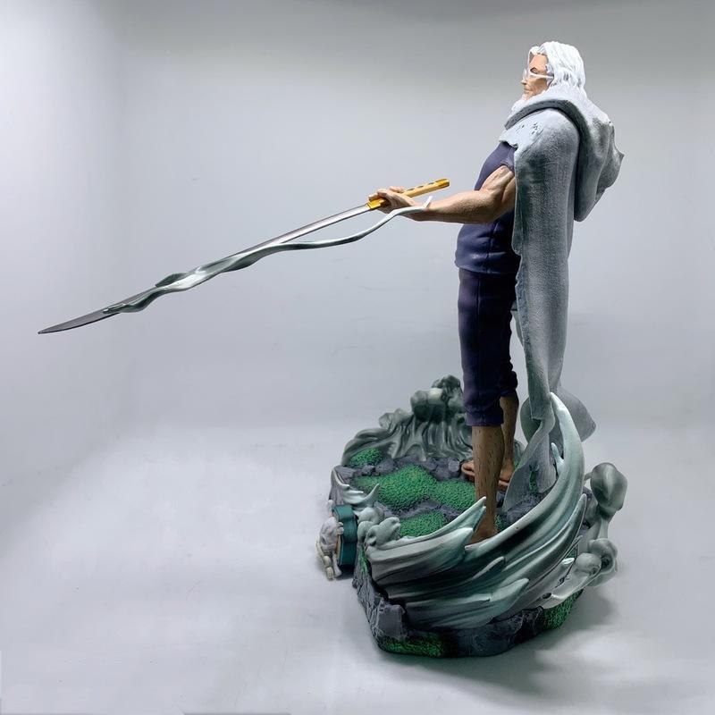 One Piece Dark King Silvers Rayleigh Gk Figure Standing Pose Sword Wielding Boxed Anime Statue Collectable Model For Anime Fans Premium Quality