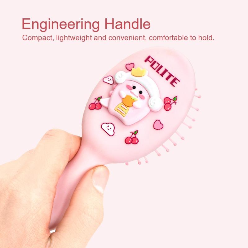 Cartoon Uv Cushion Brush - Portable Air Cushion Comb - Cute Cartoon Airbag Comb - Girly Heart Comb