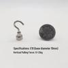 Punch-Free Neodymium Magnetic Hook for Walls & Doors
