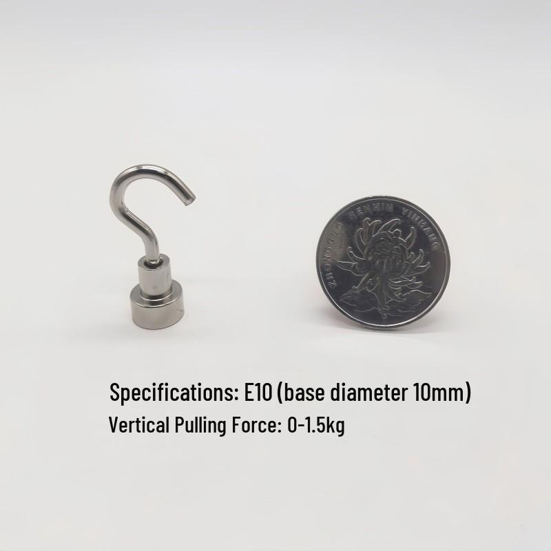 Punch-Free Neodymium Magnetic Hook for Walls & Doors