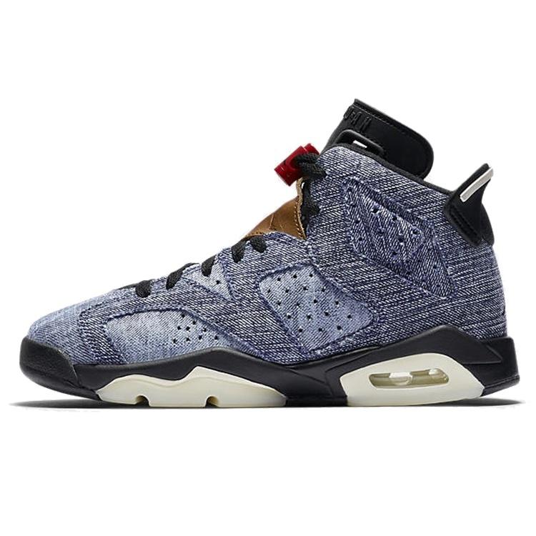 (GS) Air Jordan 6 Retro Washed Denim Kids CV5489-401 EU 37.5