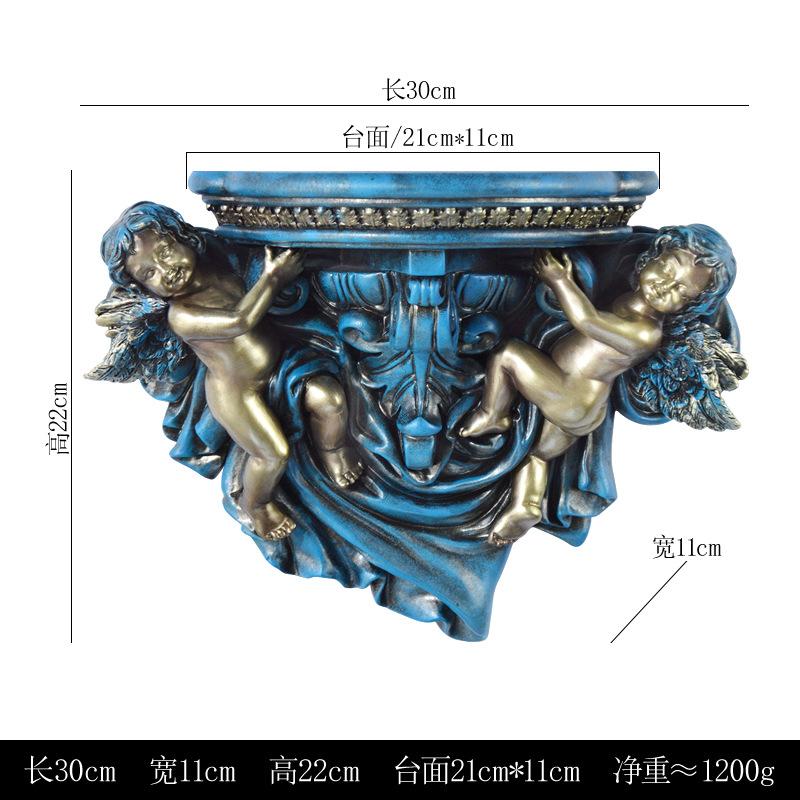 European Creative Resin Wall Hanging Angel Modeling Living Room TV Wall Decoration Arts and Crafts Shelf Partition