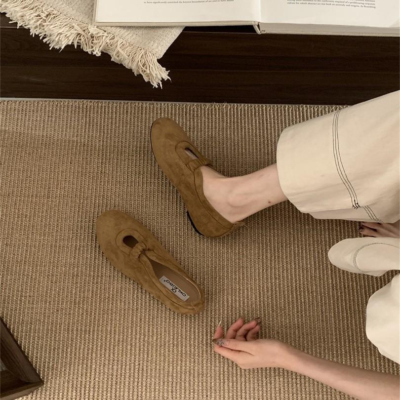 Vintage Mary Jane shoes Mori round head single shoes women's 2025 autumn and winter new design leopard print flat grandma shoes