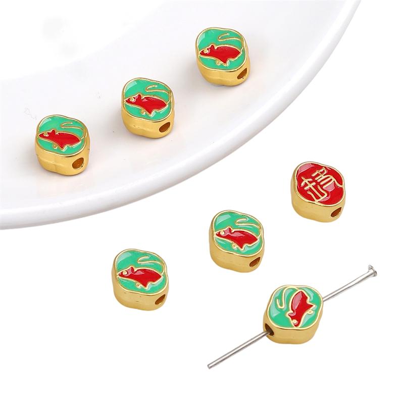 

Металлическое капельное масло, древний метод, песок, золото, двенадцать бусин зодиака для изготовления ювелирных изделий, браслетов, ожерелий, подвесок Rat