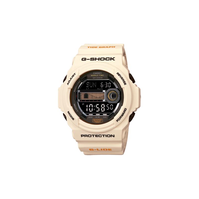 

Casio G-LIDE series 200m waterproof quartz movement resin strap Japanese and Korean watch men s watch black dial GLX-150-7 чорний