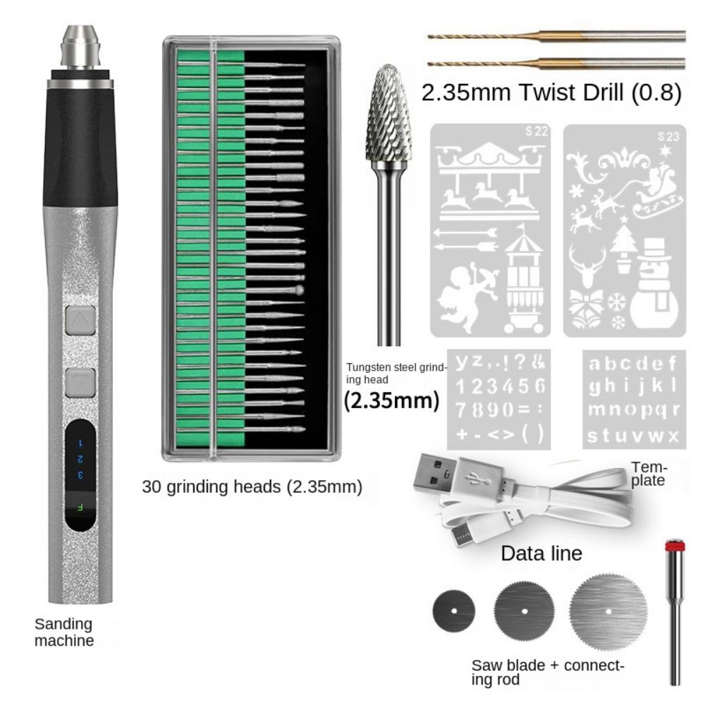 

30 насадок роторный граверный станок 4 трафарета ручной дрель набор электрическая гравировальная ручка набор стекло