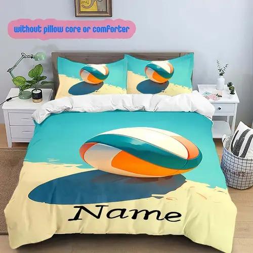 Comforter Volleyball Volleyball Background Theme Suitable For Children Kids And Adults Soft Warm And Breathable