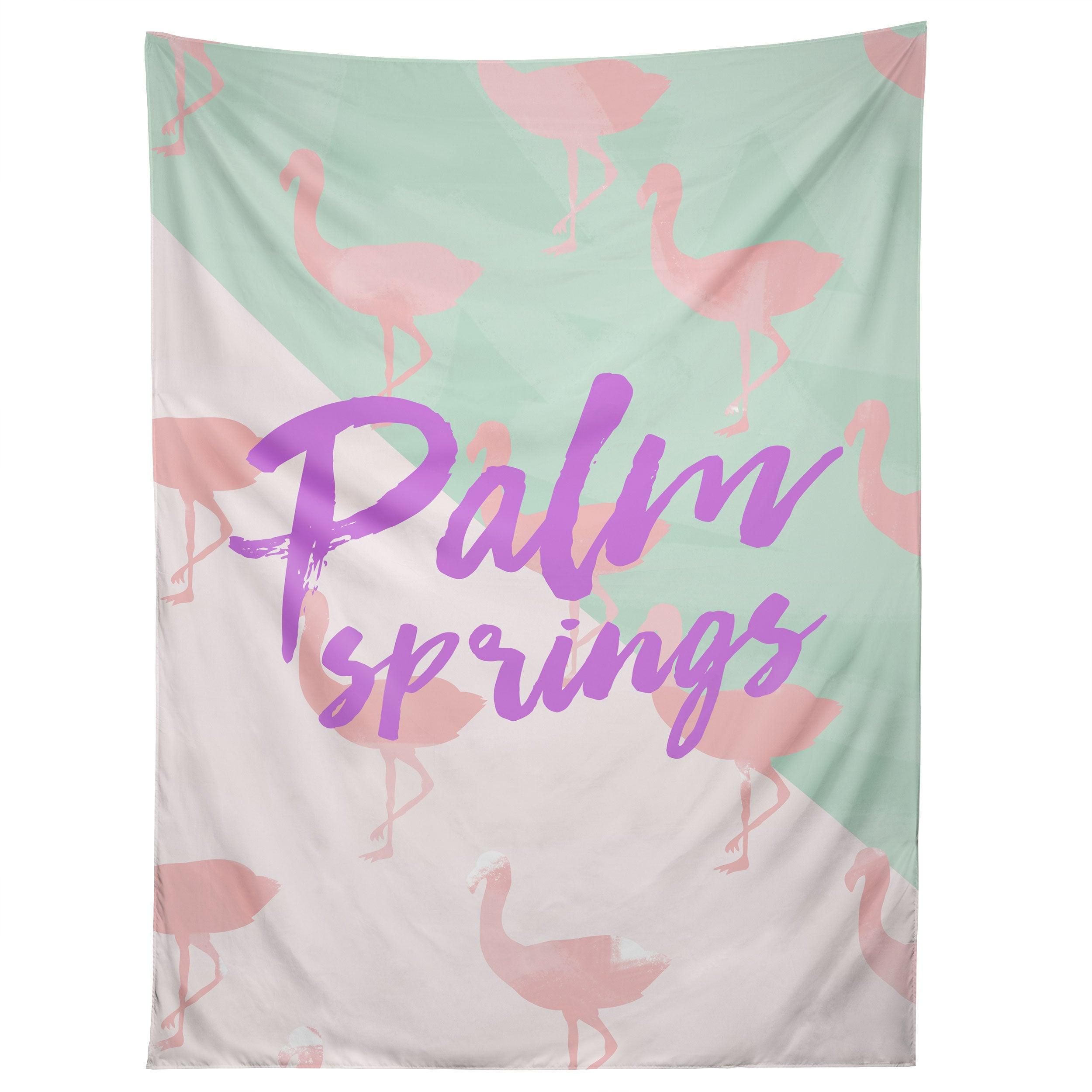 FLAMINGO PALM SPRINGS tapestry 75x100