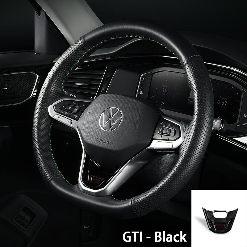 2026 Nouveau Pour VW VOLKSWAGEN Nouveau Logo R GTI Badge Couvre-volant de voiture Autocollant à Sequins Pour Volkswagen Sagitar Magotan Bora Lav