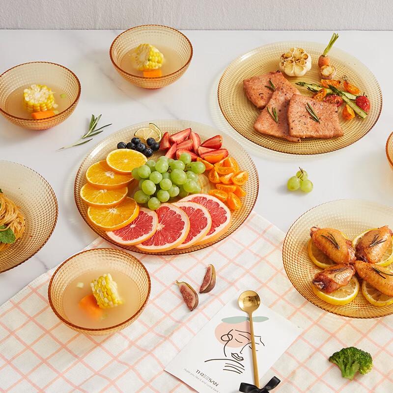 VISIONS Crystal Series Polka Dot Glass Dinnerware Set