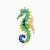 Fashion Retro Animal Brooch Men's Fashion Seahorse Elephant Cool Cat CreativePins Shiny Jewelry Gifts