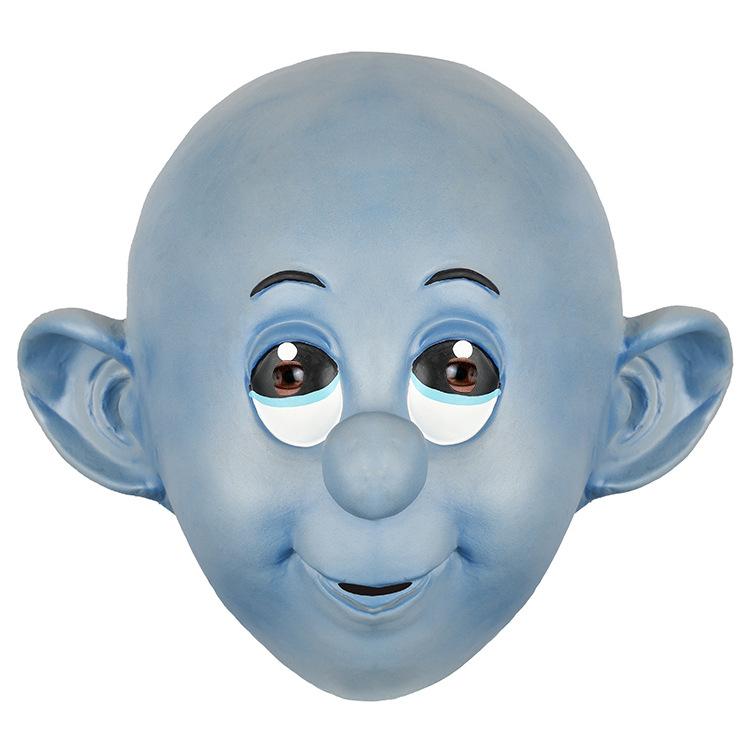 

Halloween latex mask headgear cute blue baby crying face doll adorable child mask for bar parties and dances 40138
