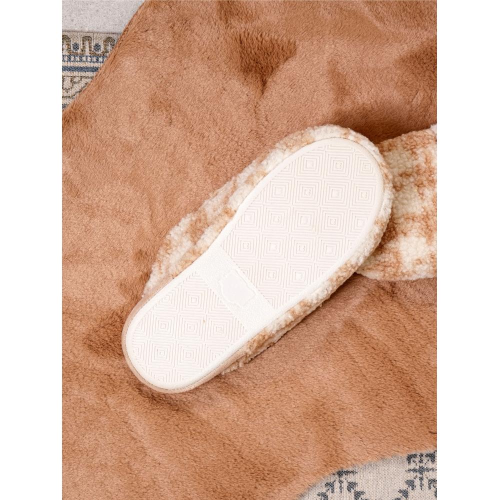 Daiso Check Pattern Clogged Living Room Shoes 230 250 Mm Beige