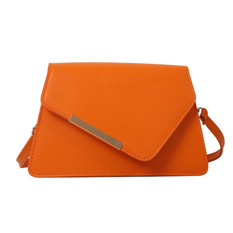 Solid Color New 2025 Autumn and Winter New Retro Simple Fashion Casual Contrasting Color Single Shoulder Oblique Span Small Square Bag