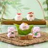 Dumpling Chinese Style Pig Resin Ornaments Perfect For Festive Decor Home