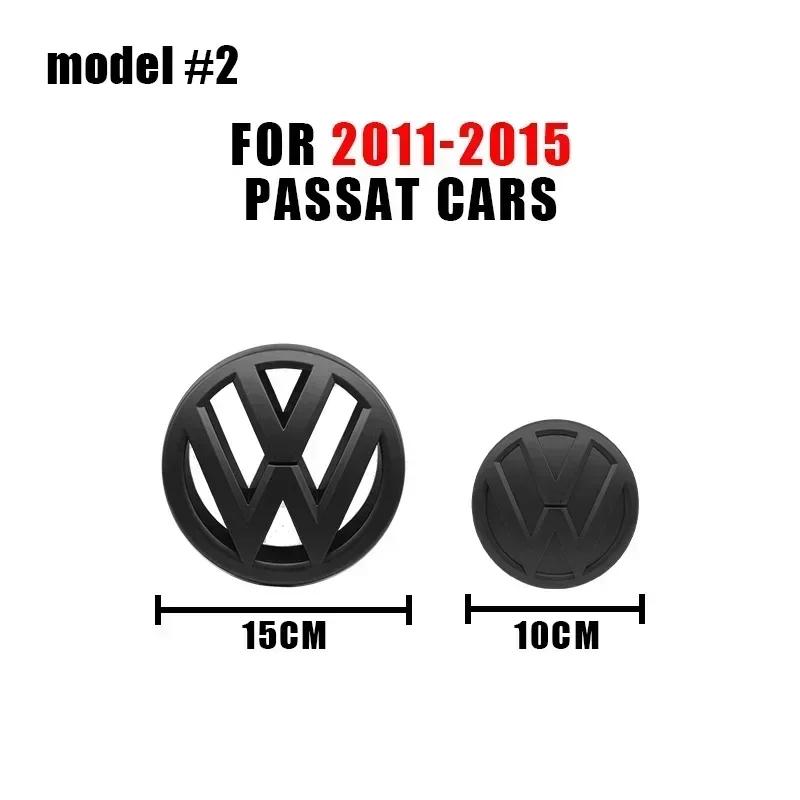 ZCKOT1 VW Logo Car Badge Hood Front Fence Rear Trunk Emblem Sticker For Volkswagen PASSAT B6 B7 2011-2015 Passat B8 2016-2018 Accessory