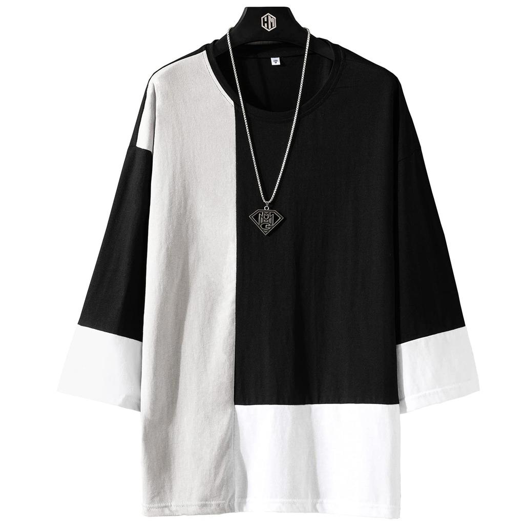 KOTRBOY Summer Clothes Sleeve Clothing Cotton Lightweight Soft Silhouette Stylish Fashion Popular Short Sleeve Large Size Cut and Sewn Men's T-Shirt