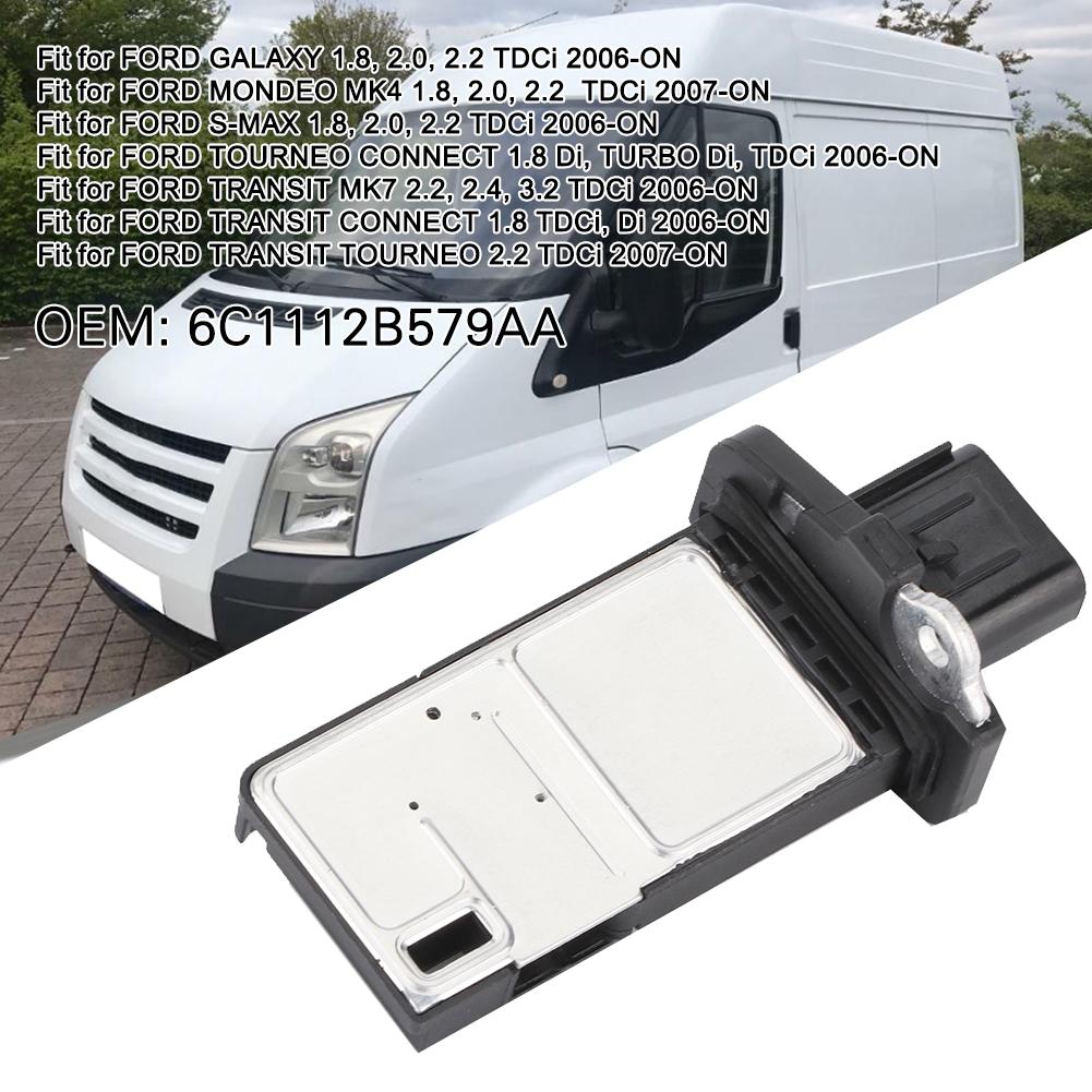 Mass Air Flowmeter Sensor Fit for Ford Galaxy Mondeo S MAx Transit 6C1112B579AA