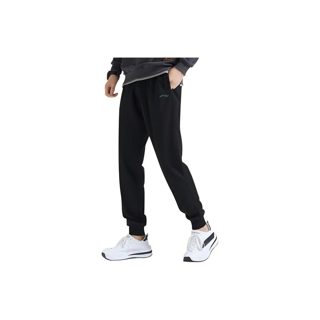 Li Ning Knitted Sweatpants Men's Black AKLT553-4