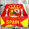 1PC Spain's Royal Emblem Printed Soft Flannel Blanket Throw for Adult Bedroom Living Room Sofa Camping Travel Fan Gifts Christmas Gifts